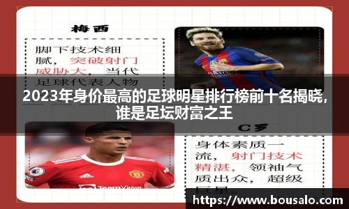 2023年身价最高的足球明星排行榜前十名揭晓，谁是足坛财富之王